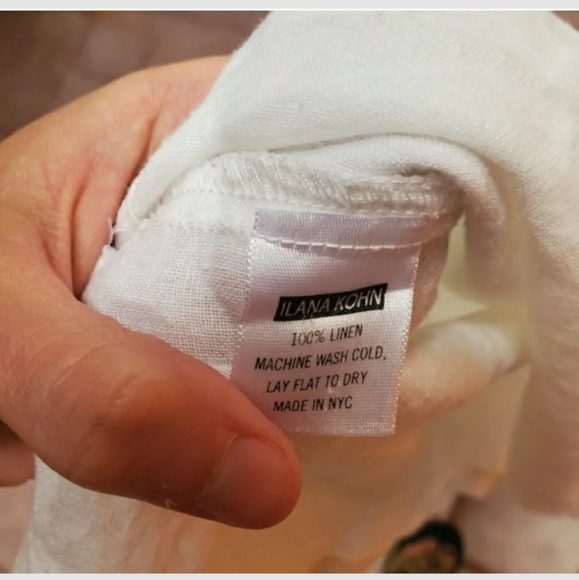 TRADED--Ilana Kohn RoxeyLinen Tank sz XS/S White - Picture 8 of 10
